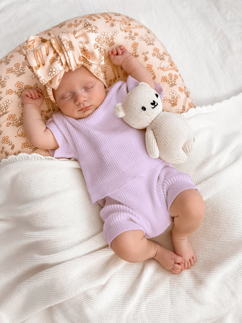 Little B's Ribbed 2-Piece Set - Violet
