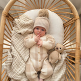 Gingham Knit Jumpsuit