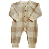 Gingham Knit Jumpsuit