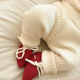 Luna + Luca Baby Rib Leggings - Cream