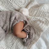 Luna + Luca Cozy Bunny Romper