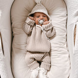 Chunky Rib Pullover - Beige
