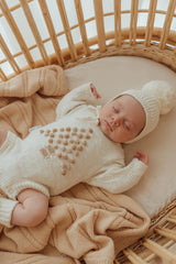 Ziggy Lou Pom Bonnet - Coconut