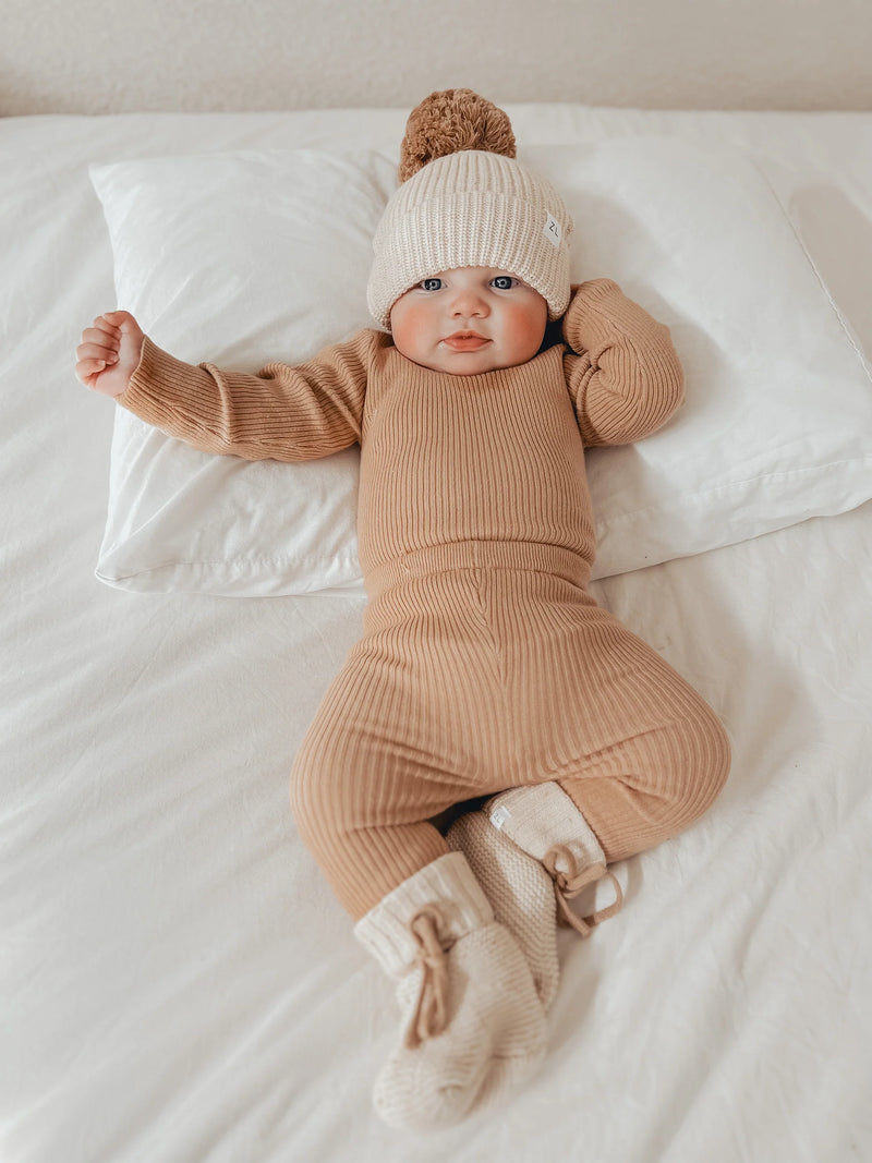 Ziggy Lou Rib Bodysuit - Toffee