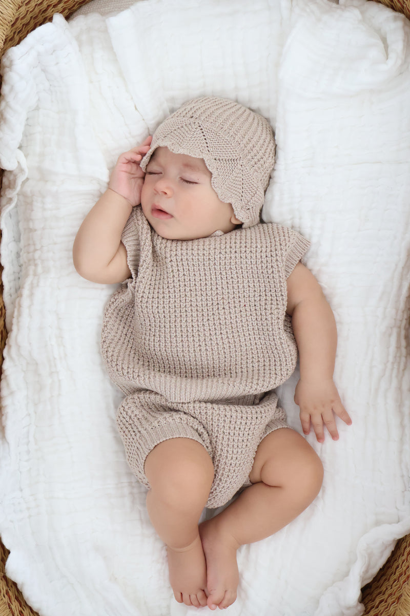 Luna + Luca Summer Tank Set - Heather Beige