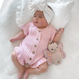 Little B's Ruffled Romper - Pink