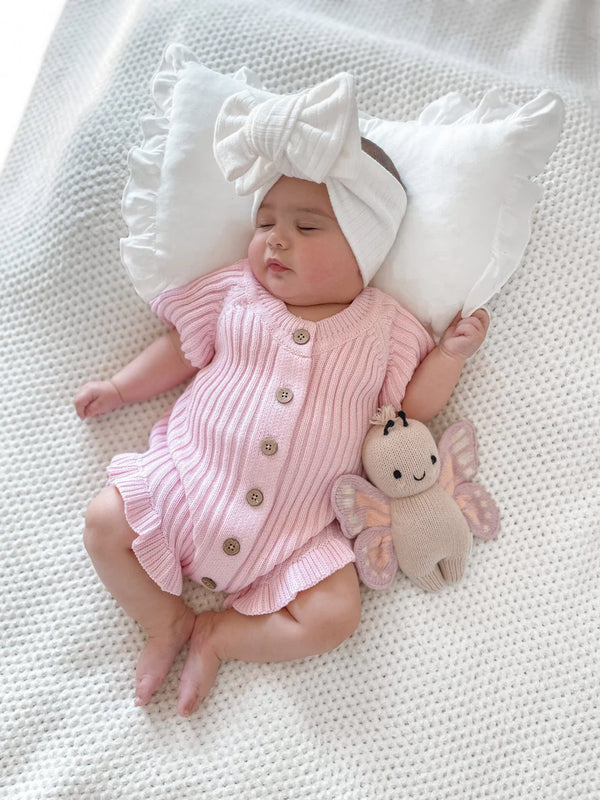 Little B's Ruffled Romper - Pink