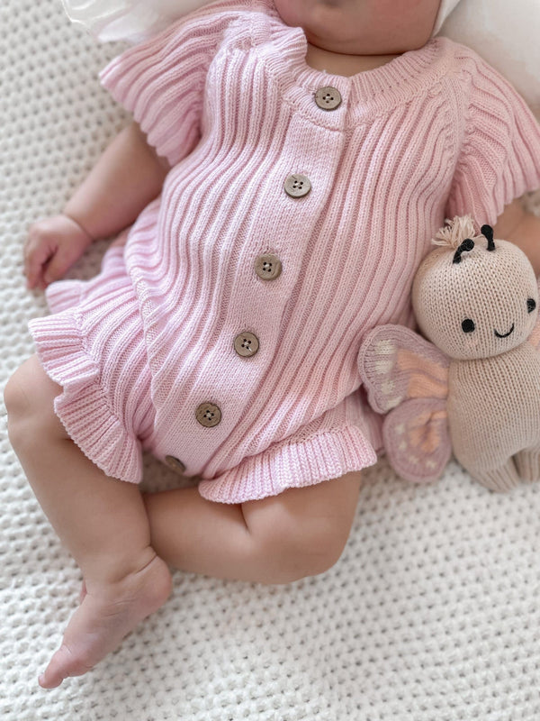 Little B's Ruffled Romper - Pink