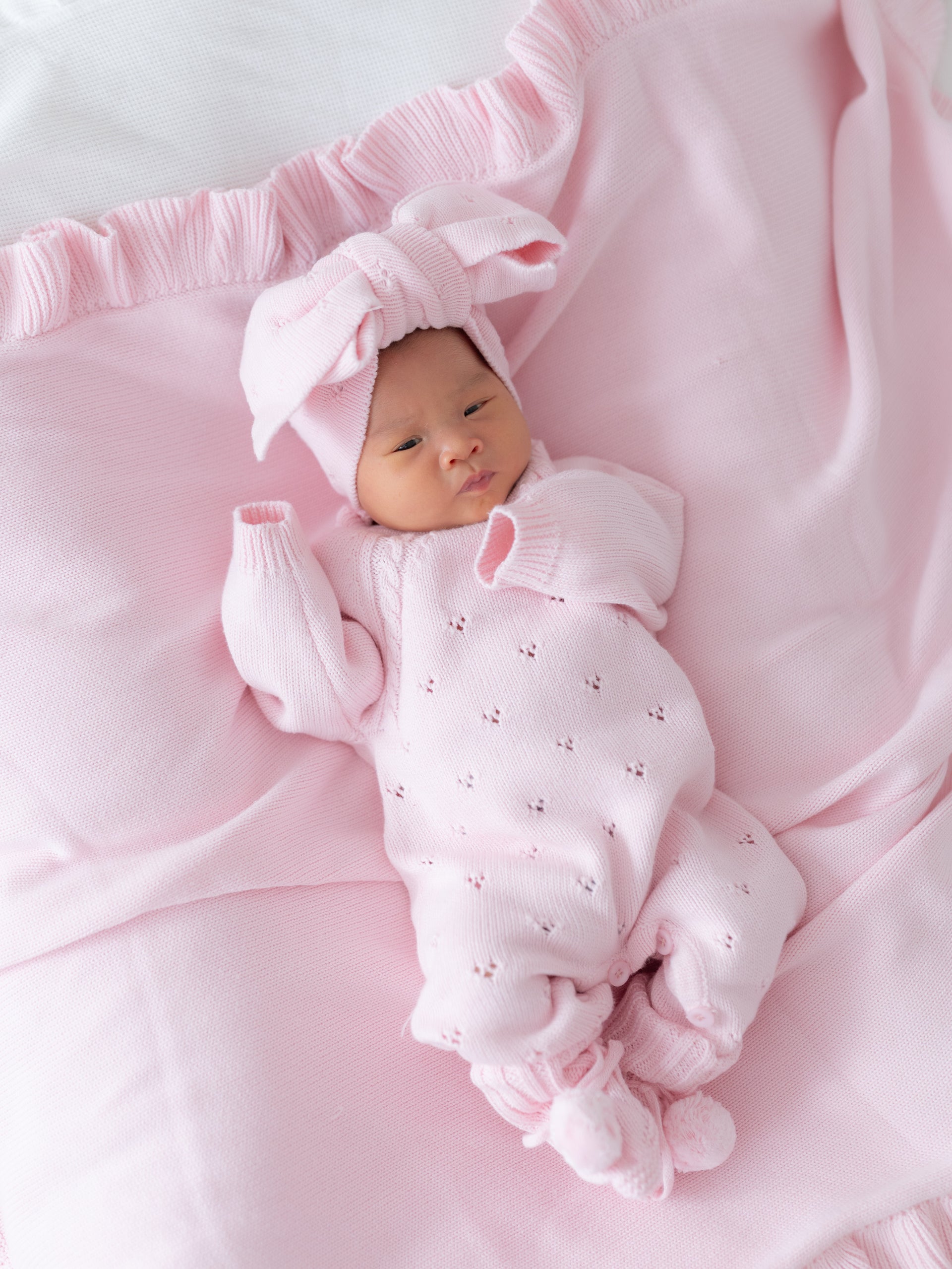 newborn pink dress Bring Me Home Pointelle Bundle Embellishment:Simply Chic with easy snaps underneath Color:Dragonfly Zebra Printed Long Sleeve
