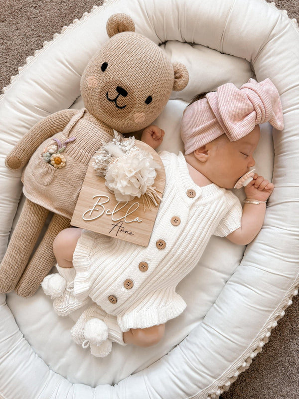 Little B's Ruffled Romper - Milk