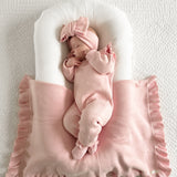 Classic Ruffle Jumpsuit - Powder Pink