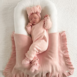 Classic Bow Headband - Powder Pink