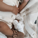 Busy Bee Gingham Baby Blanket