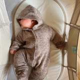 Cozy Bear Jumpsuit - Bear Brown