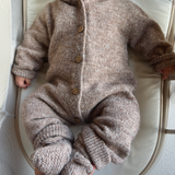 Cozy Bear Jumpsuit - Bear Brown