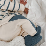 Sock Booties - Denim Blue
