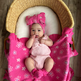 Classic Ruffle Booties - Peony Pink