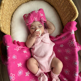 Bow Booties - Powder Pink