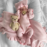 Baby Rib Ruffle Bundle - Powder Pink