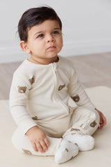 Jamie Kay Organic Cotton Bear Jumpsuit