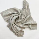 Luna + Luca Classic Cable Knit Baby Blanket - Natural