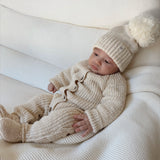 Classic Chunky Knit Jumpsuit - French Cream