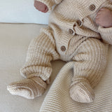 Classic Chunky Knit Jumpsuit - French Cream