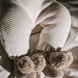 Little B's Pom Booties - Oak