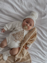 Ziggy Lou Pom Bonnet - Coconut