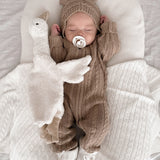 Luna + Luca Baby Bear Jumpsuit - Acorn