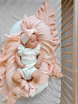 Ziggy Lou Frill Blanket - Primrose