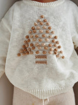 Ziggy Lou Neutral Christmas Tree Sweater