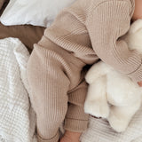 Baby Rib Leggings - Heather Beige