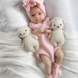 Oversized Bow Romper - Powder Pink