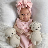 Oversized Bow Romper - Powder Pink