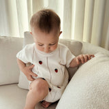 Strawberry Embroidered Romper