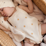 Sunshine Embroidery Romper - Cream
