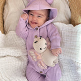 Little B's Classic Hoodie Jumpsuit - Violet