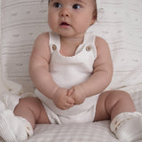 Luna + Luca Novelty Knit Romper - White