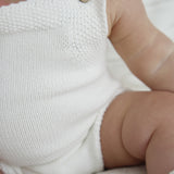Luna + Luca Novelty Knit Romper - White