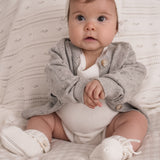 Luna + Luca Organic Booties - White