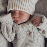 Luna + Luca Pom Beanie - Cream