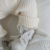 Luna + Luca Organic Booties - Black Speckle