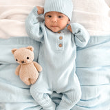 Baby Rib Henley Bundle - Powder Blue