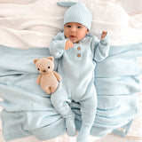 Baby Rib Henley Bundle - Powder Blue