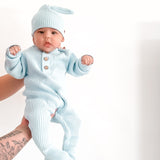 Baby Rib Henley Bundle - Powder Blue