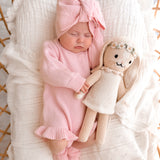 Frills Long Sleeve Knit Romper