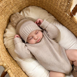 Baby Rib Bodysuit - Heather Beige