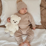 Baby Rib Bodysuit - Heather Beige