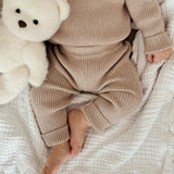 Baby Rib Leggings - Heather Beige